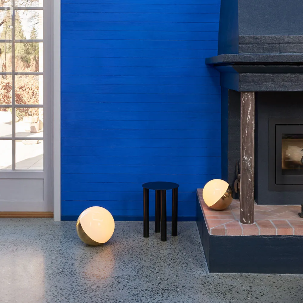 VL Studio table lamp/floor lamp Ø15 cm, Brass Louis Poulsen