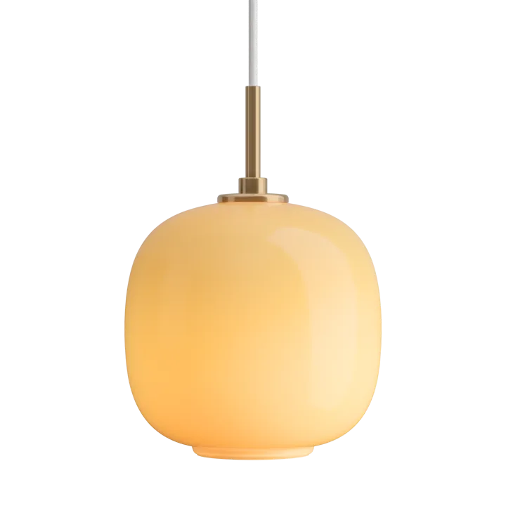 VL45 Radiohus pendant lamp Ø17.5 cm - Brass-amber glass - Louis Poulsen