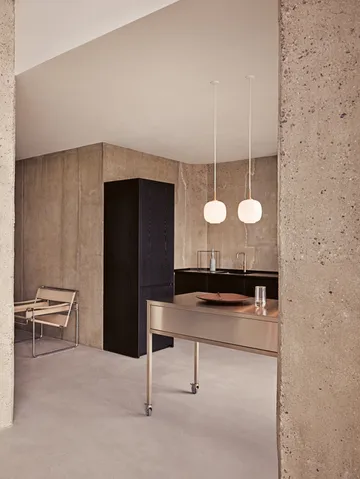 VL45 Radiohus pendant lamp Ø37 cm - Brass-white opal glass - Louis Poulsen