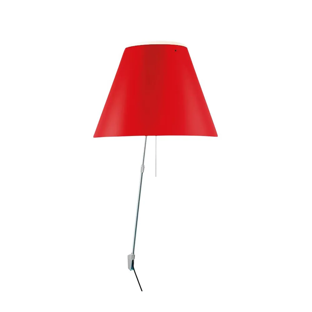 Costanza D13 a wall lamp, Primary red Luceplan