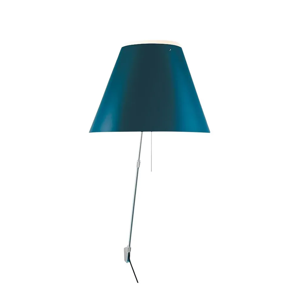 Costanza D13 a.i.f wall lamp, Petroleum blue Luceplan