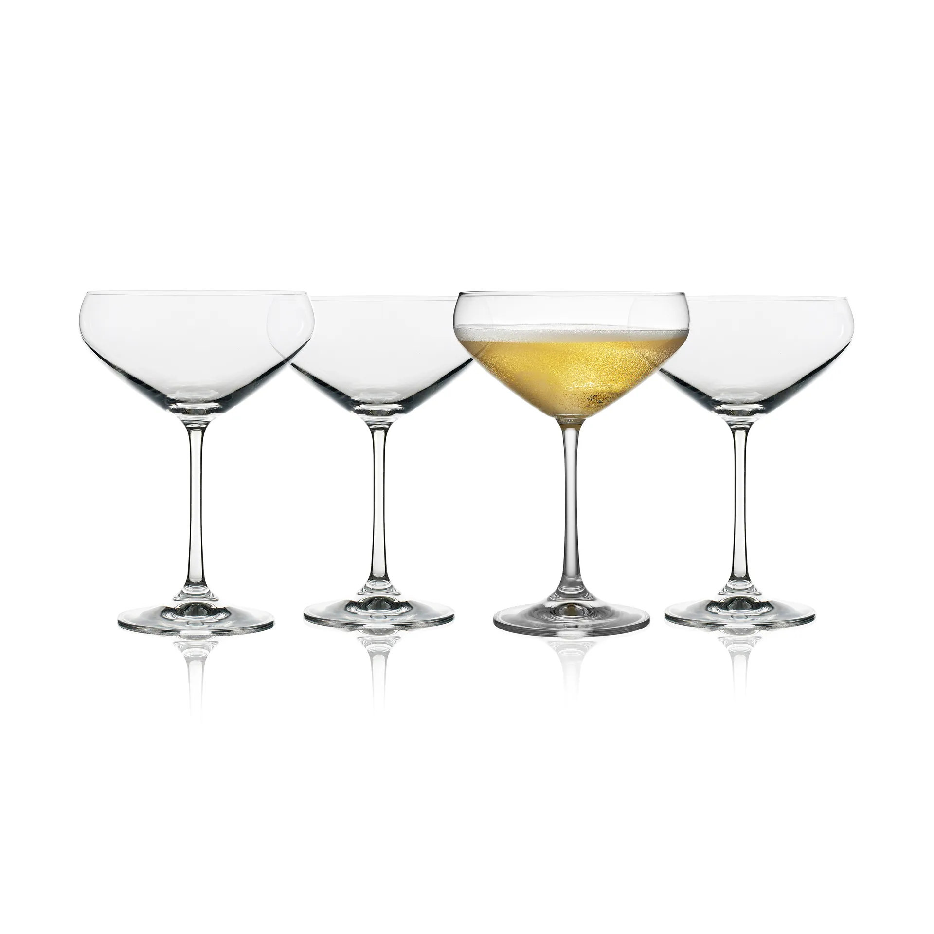 Juvel champagne glass coupe 34 cl 4-pack, Crystal Lyngby Glas
