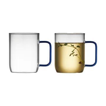 Torino glass mug 40 cl - Blue - Lyngby Glas
