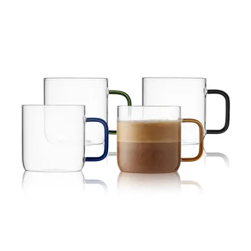 Torino mug glass 30 cl 4 pieces - Mix - Lyngby Glas