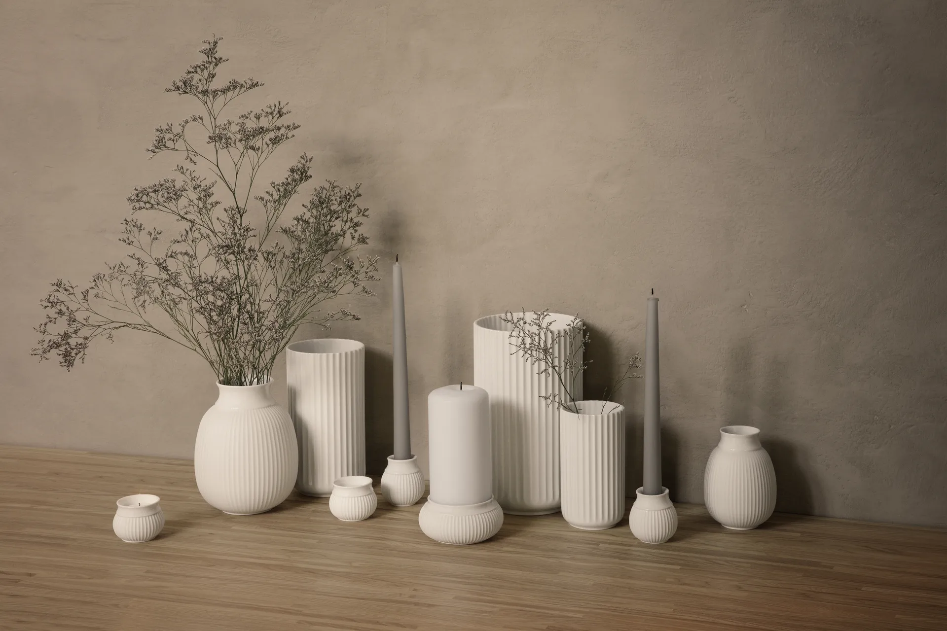 Curve lantern Ø6.5 cm, White Lyngby Porcelæn