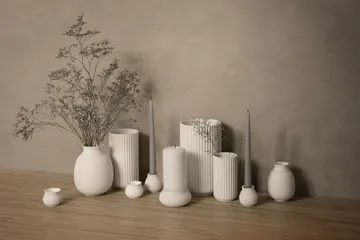 Curve lantern Ø6.5 cm - White - Lyngby Porcelæn