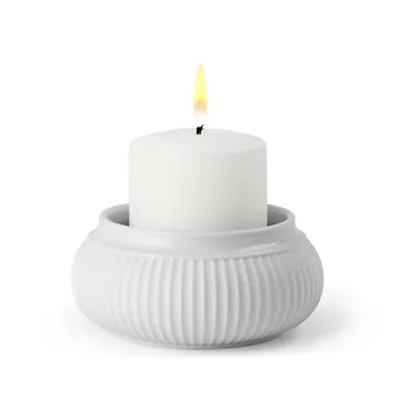 Curve lantern Ø6.5 cm - White - Lyngby Porcelæn