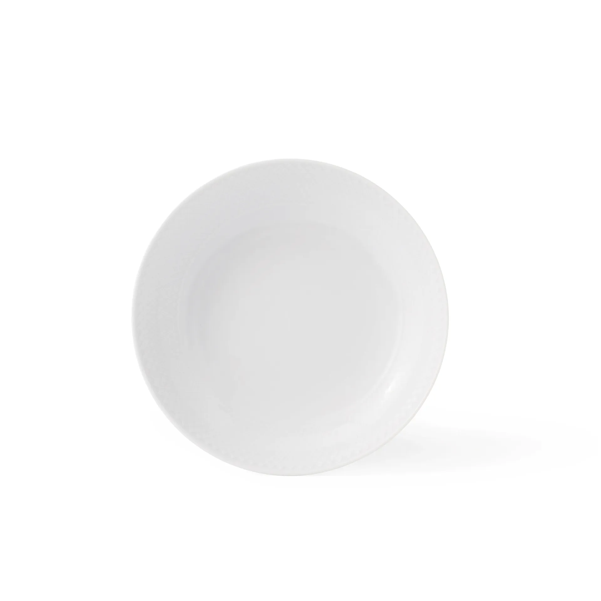 Rhombe deep plate white, Ø 20 cm Lyngby Porcelæn