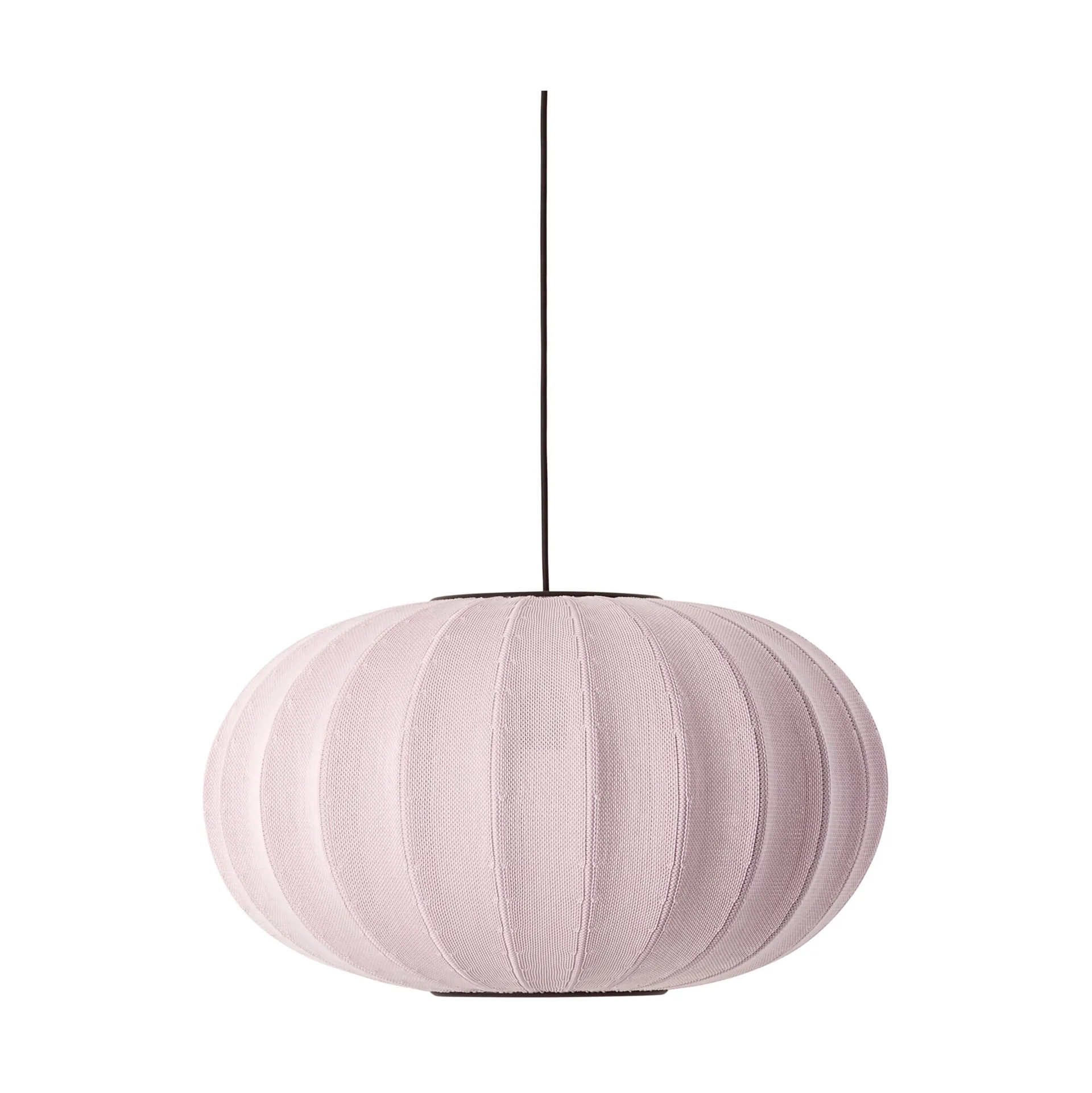 Knit-Wit 57 Oval pendant, Light pink Made By Hand