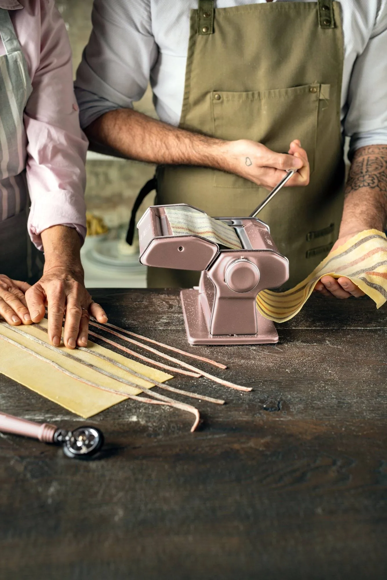 Marcato Atlas 150+ pasta machine, Powder pink Marcato