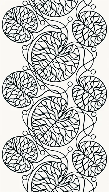 Bottna fabric - black-white - Marimekko