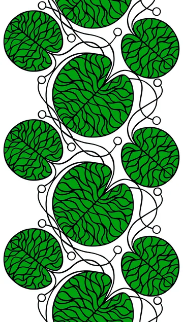 Bottna green fabric - green - Marimekko