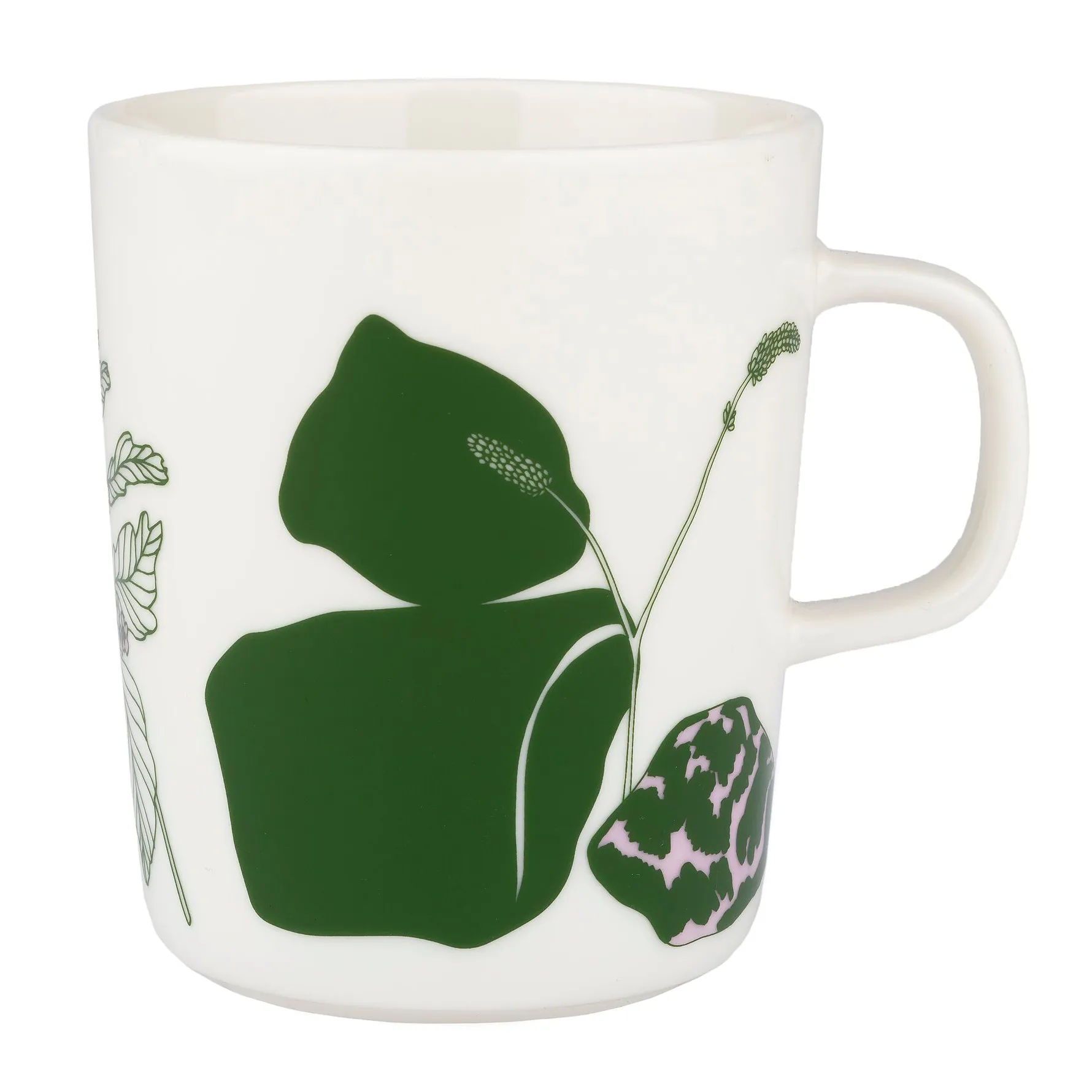 Elokuun Varjot mug 25 cl, White-green-pink Marimekko