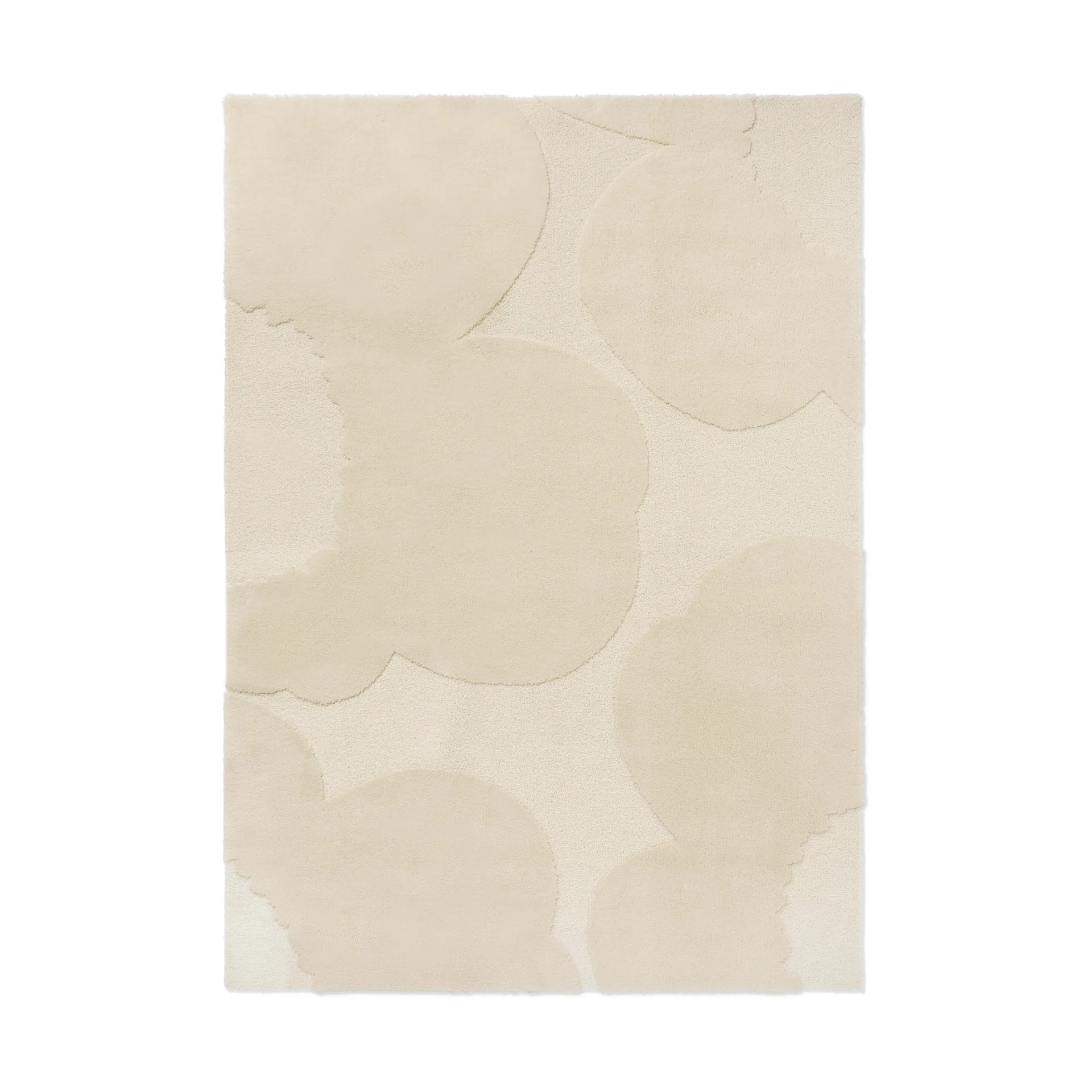 Iso Unikko wool rug, Natural white, 140x200 cm Marimekko