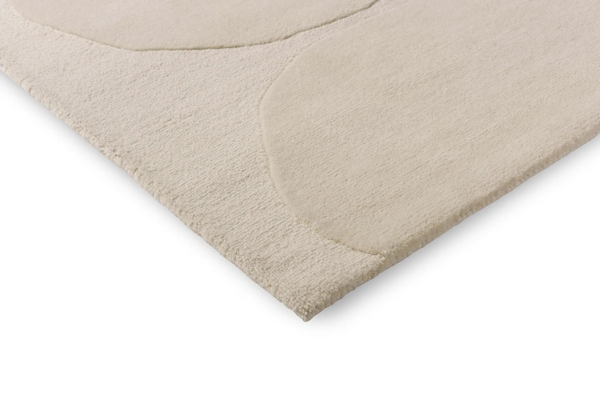 Isot Kivet wool rug, Natural white, 140x200 cm Marimekko