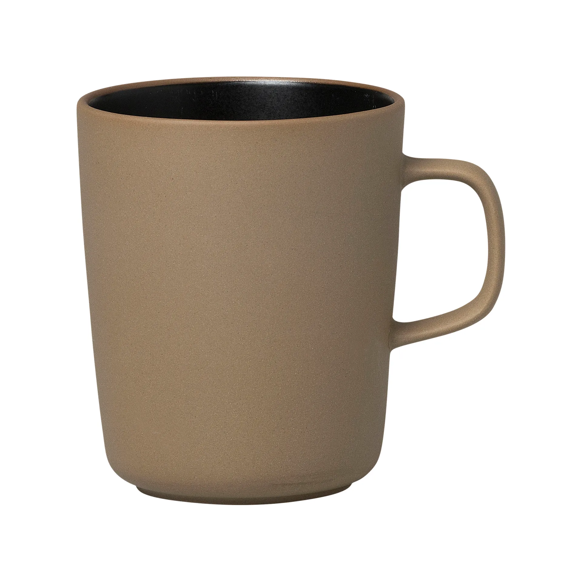 Oiva mug 25 cl, brown-black Marimekko