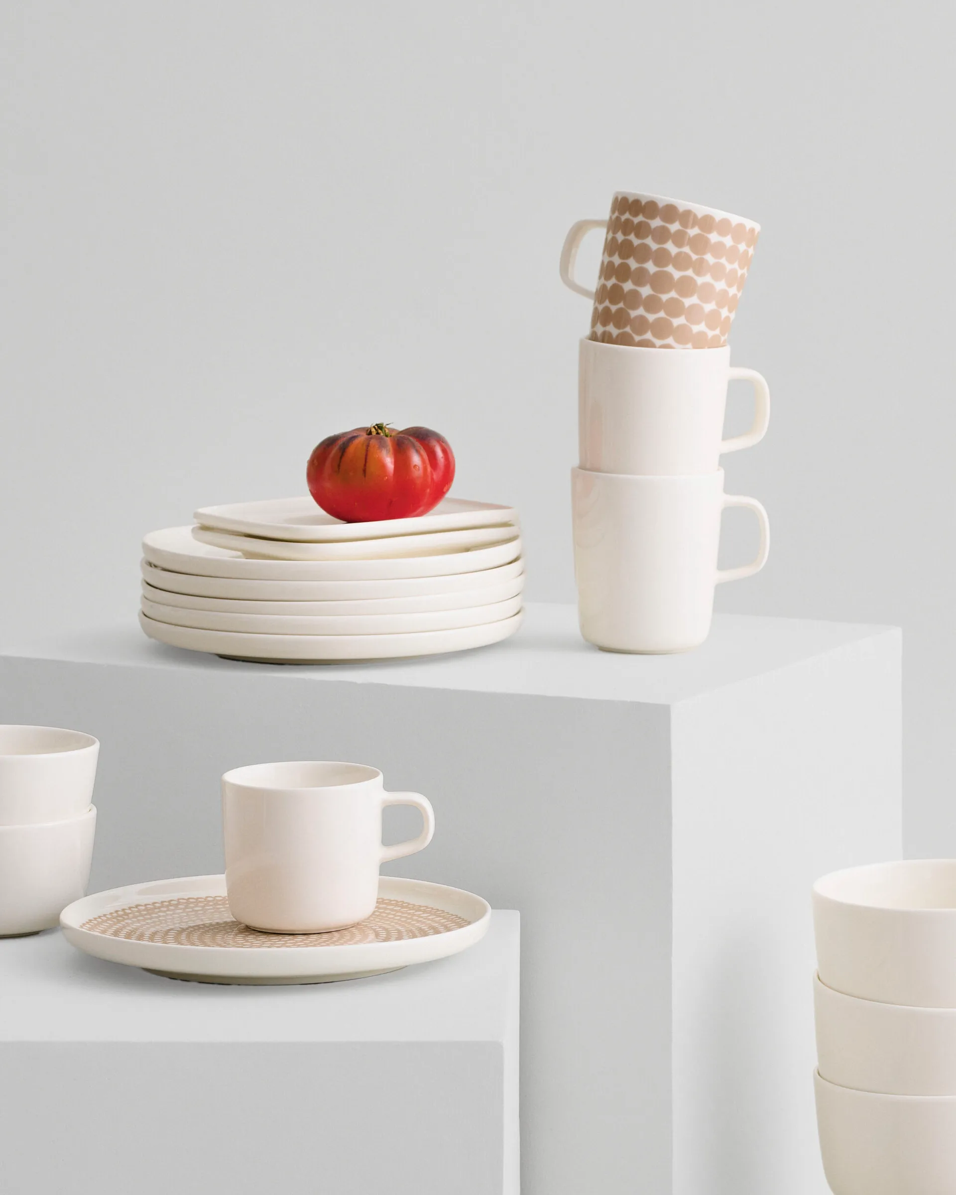 Oiva plate white, 25 cm Marimekko