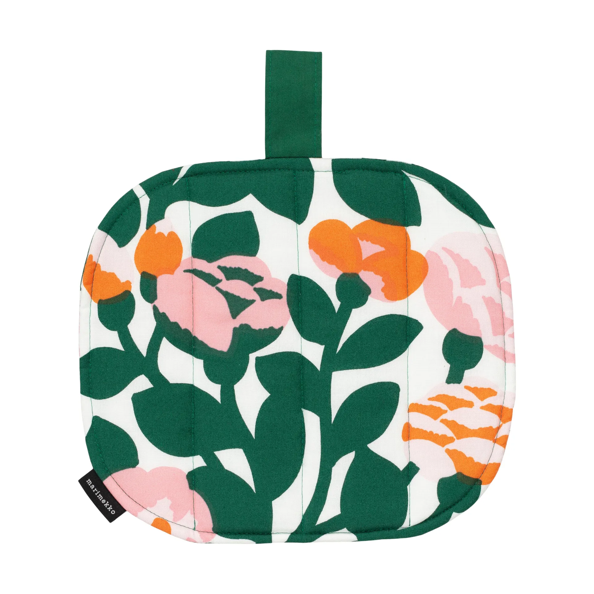 Pieni green green potholder 22x25 cm, Green-orange Marimekko
