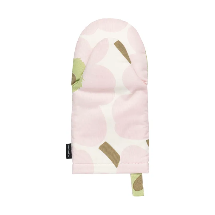 Pieni Unikko oven mitt - Off white-pink-pear-sand - Marimekko