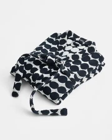 Räsymatto bathrobe - Black-white, S - Marimekko