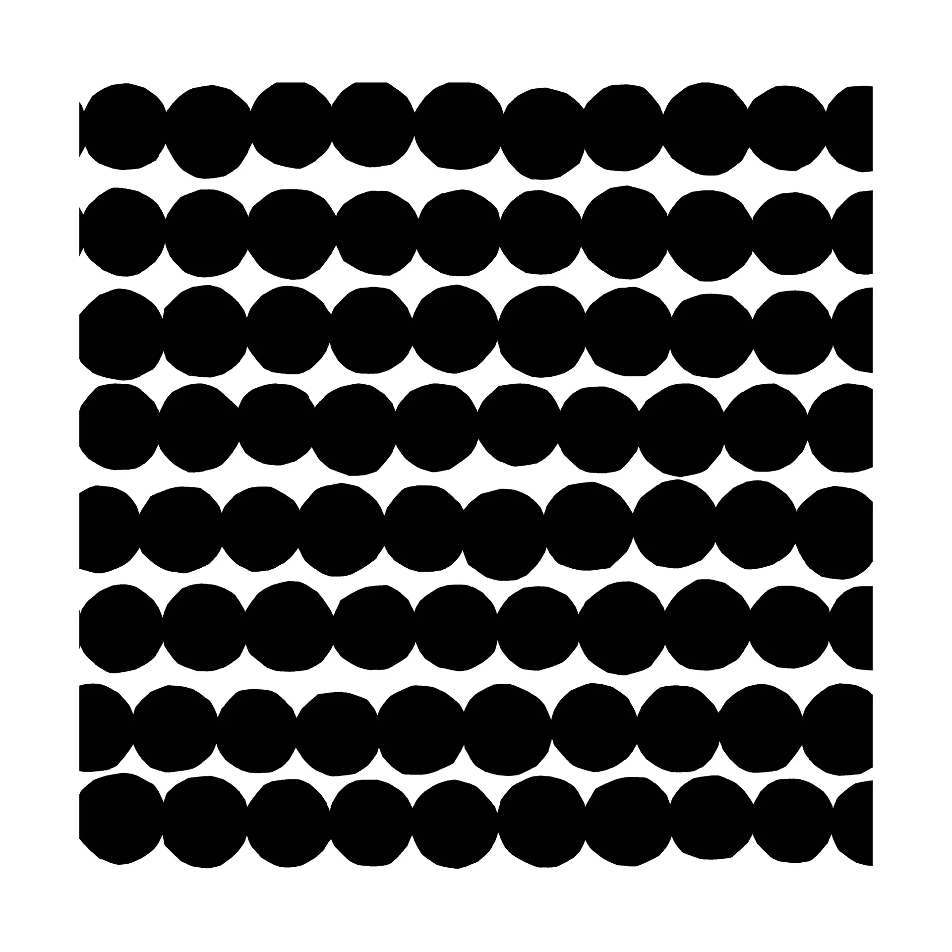 Räsymatto napkin 33x33 cm 20-pack, Black-White Marimekko