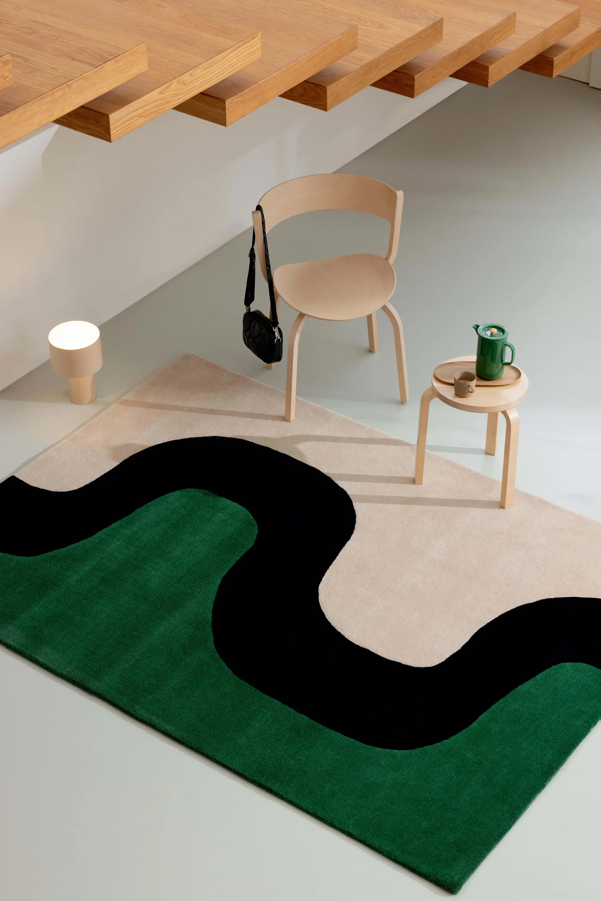 Seireeni wool rug, Green, 170x240 cm Marimekko