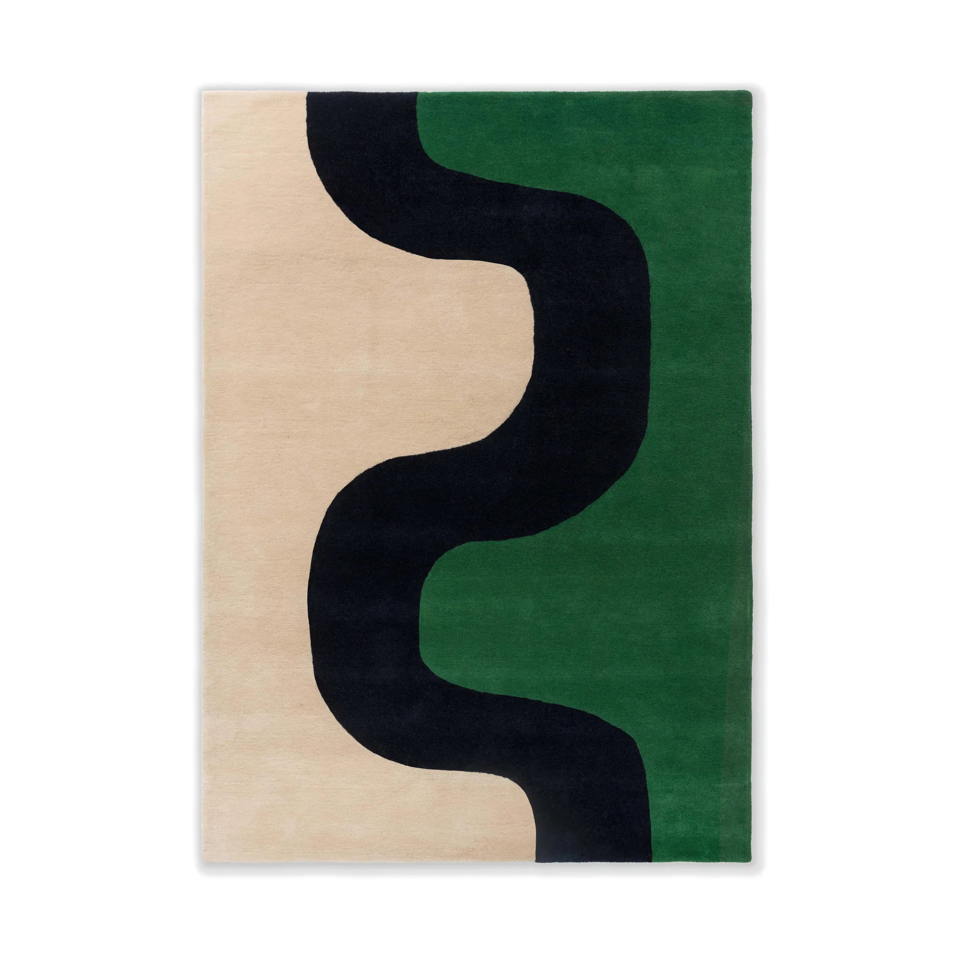 Seireeni wool rug, Green, 200x280 cm Marimekko