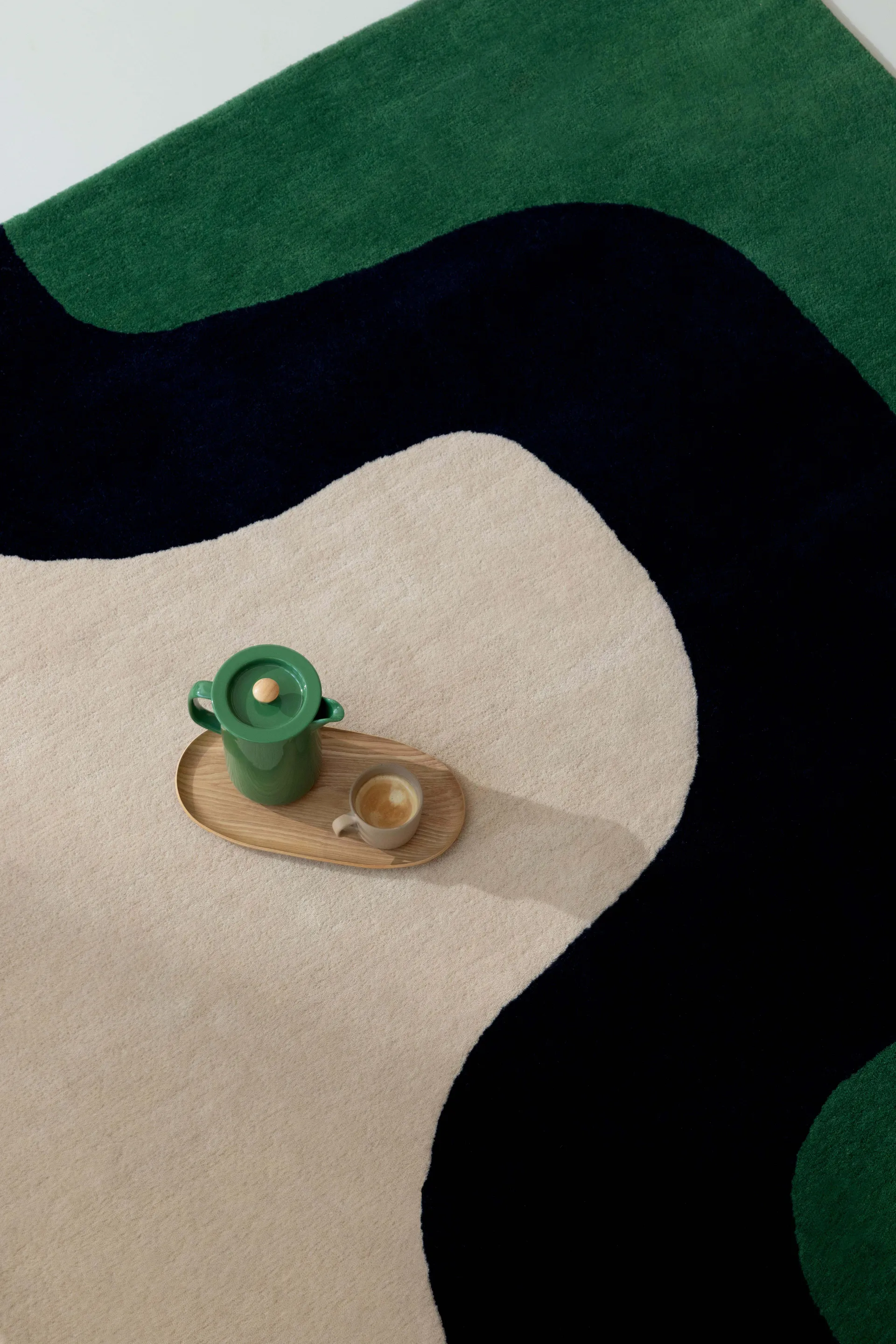 Seireeni wool rug, Green, 250x350 cm Marimekko