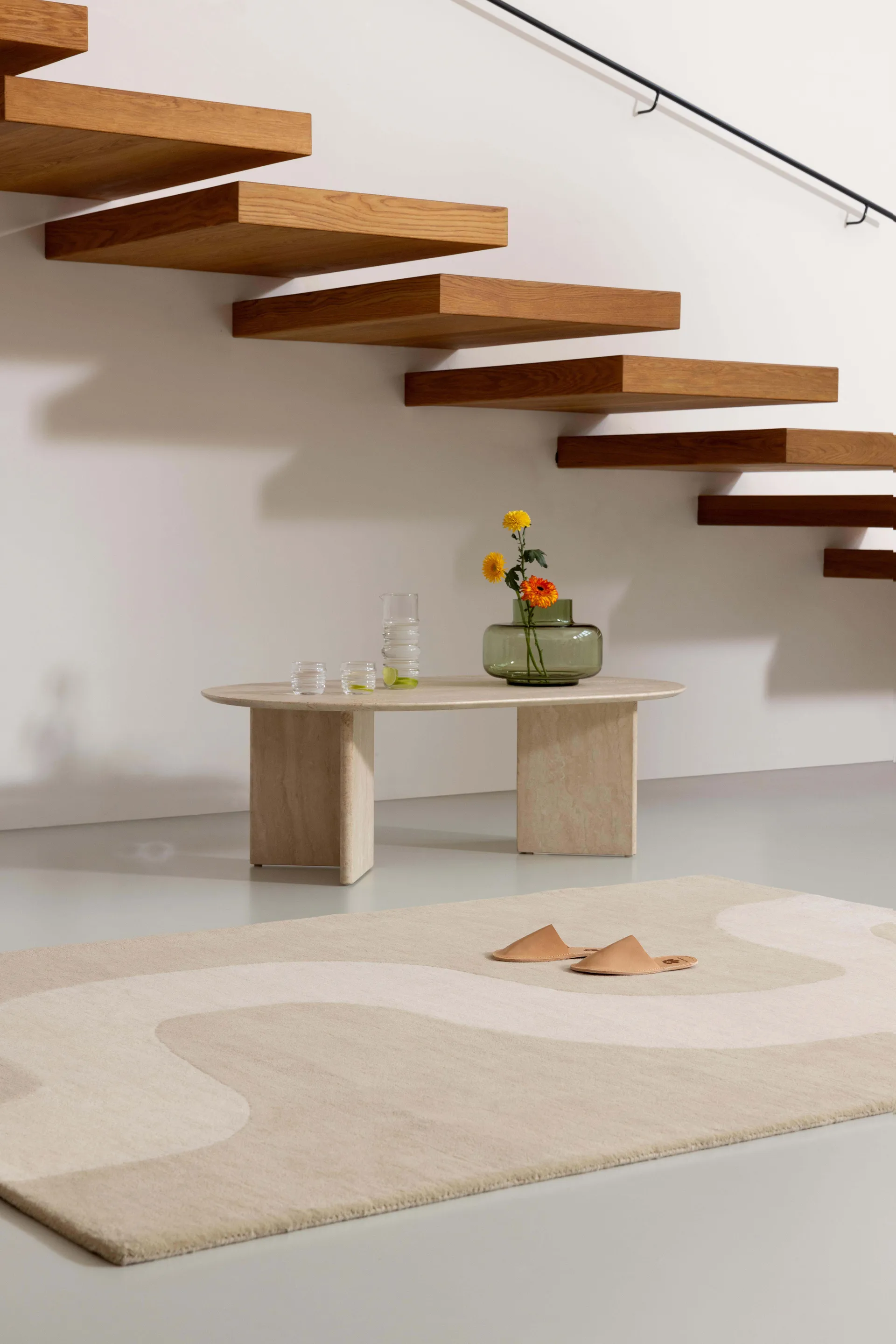 Seireeni wool rug, Warm beige, 200x280 cm Marimekko