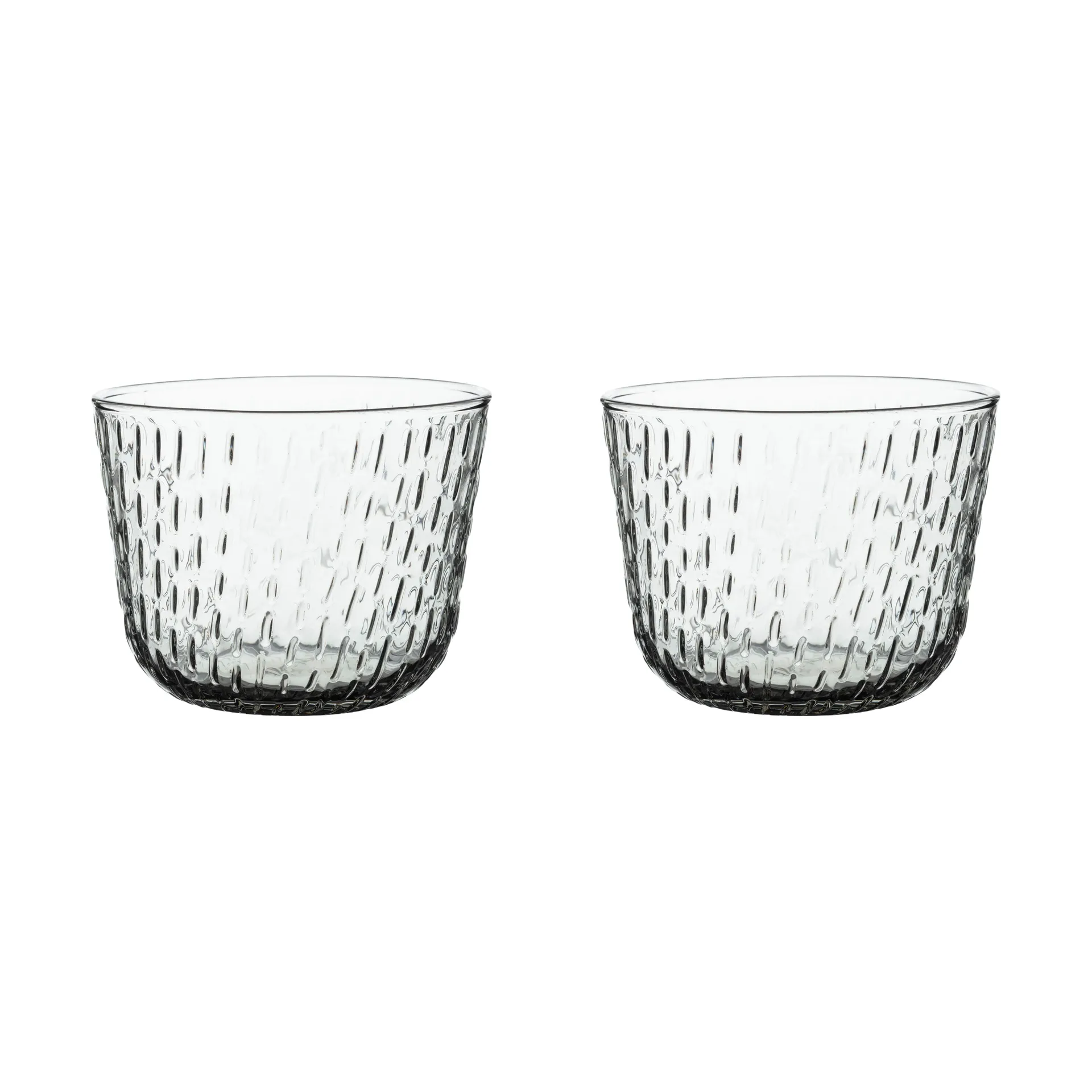 Syksy drinking glass 2 dl 2-pack, Misty grey Marimekko