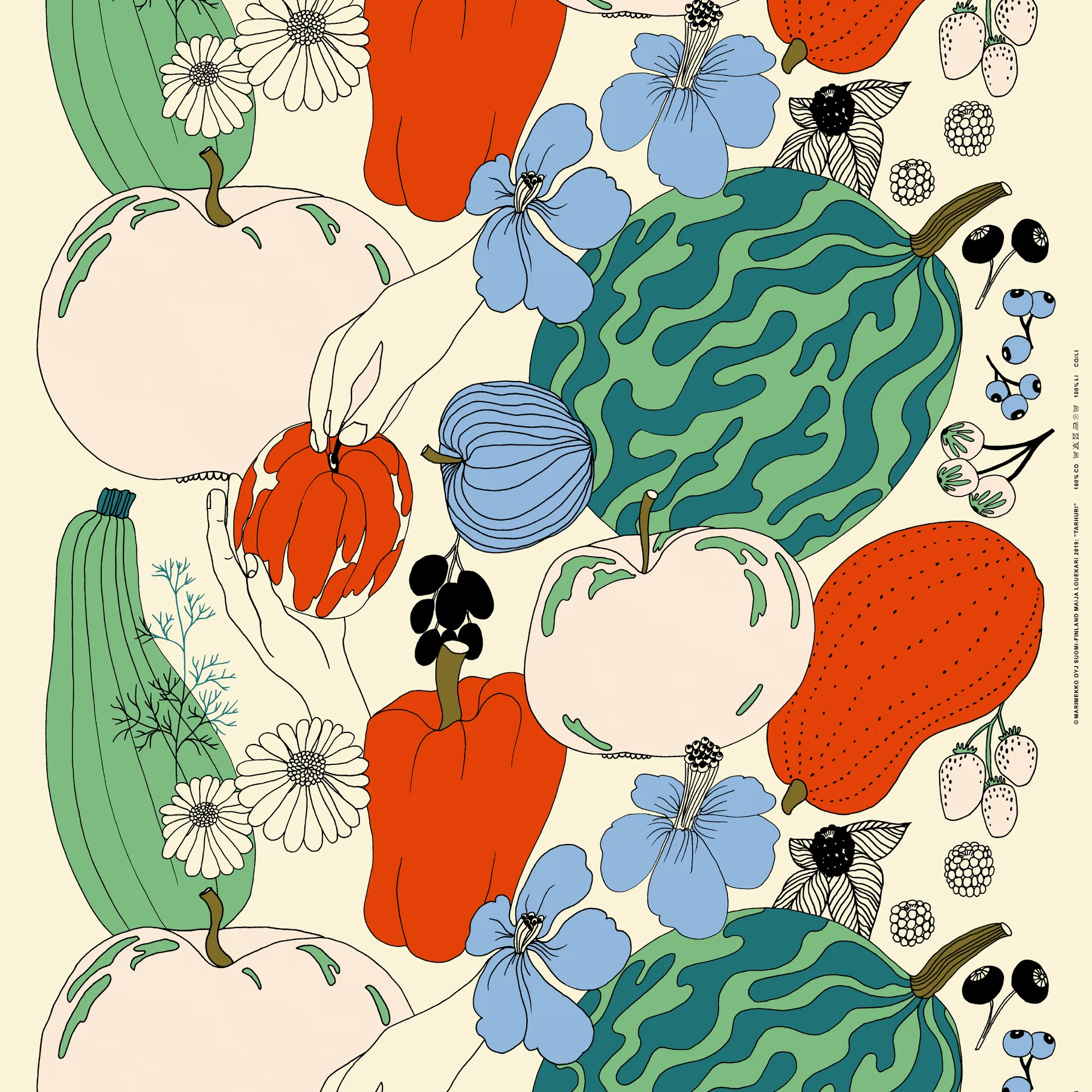 Tarhuri oilcloth, multi Marimekko