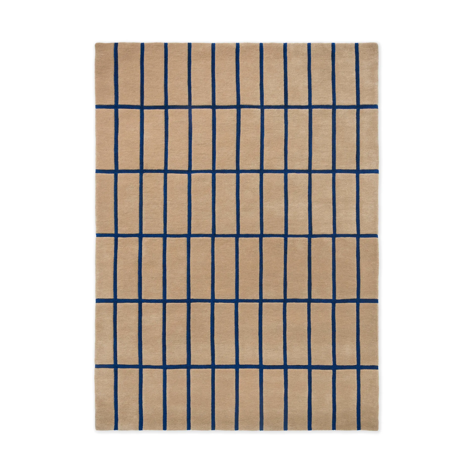 Tiiliskivi wool rug, Bright blue, 170x240 cm Marimekko