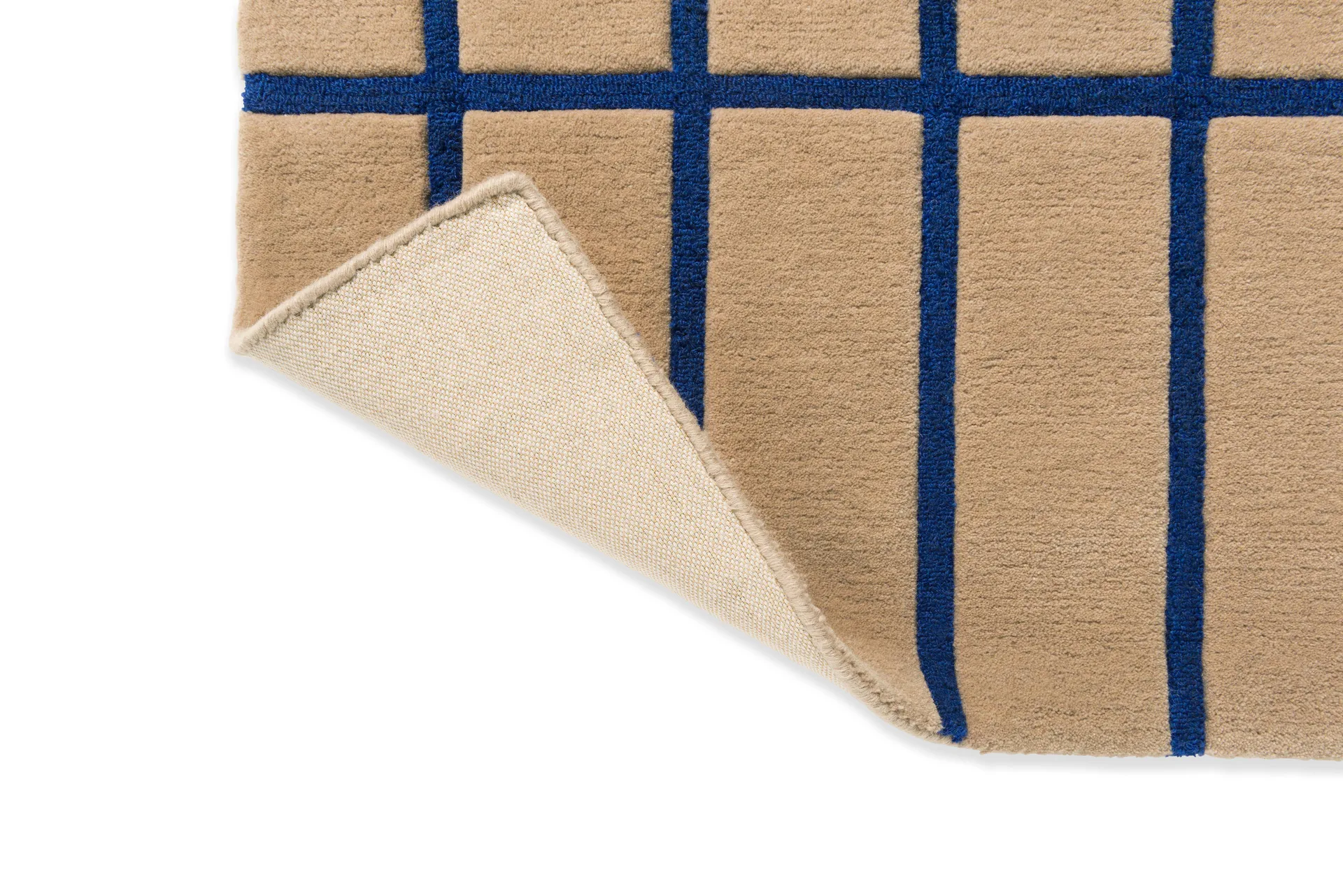 Tiiliskivi wool rug, Bright blue, 170x240 cm Marimekko