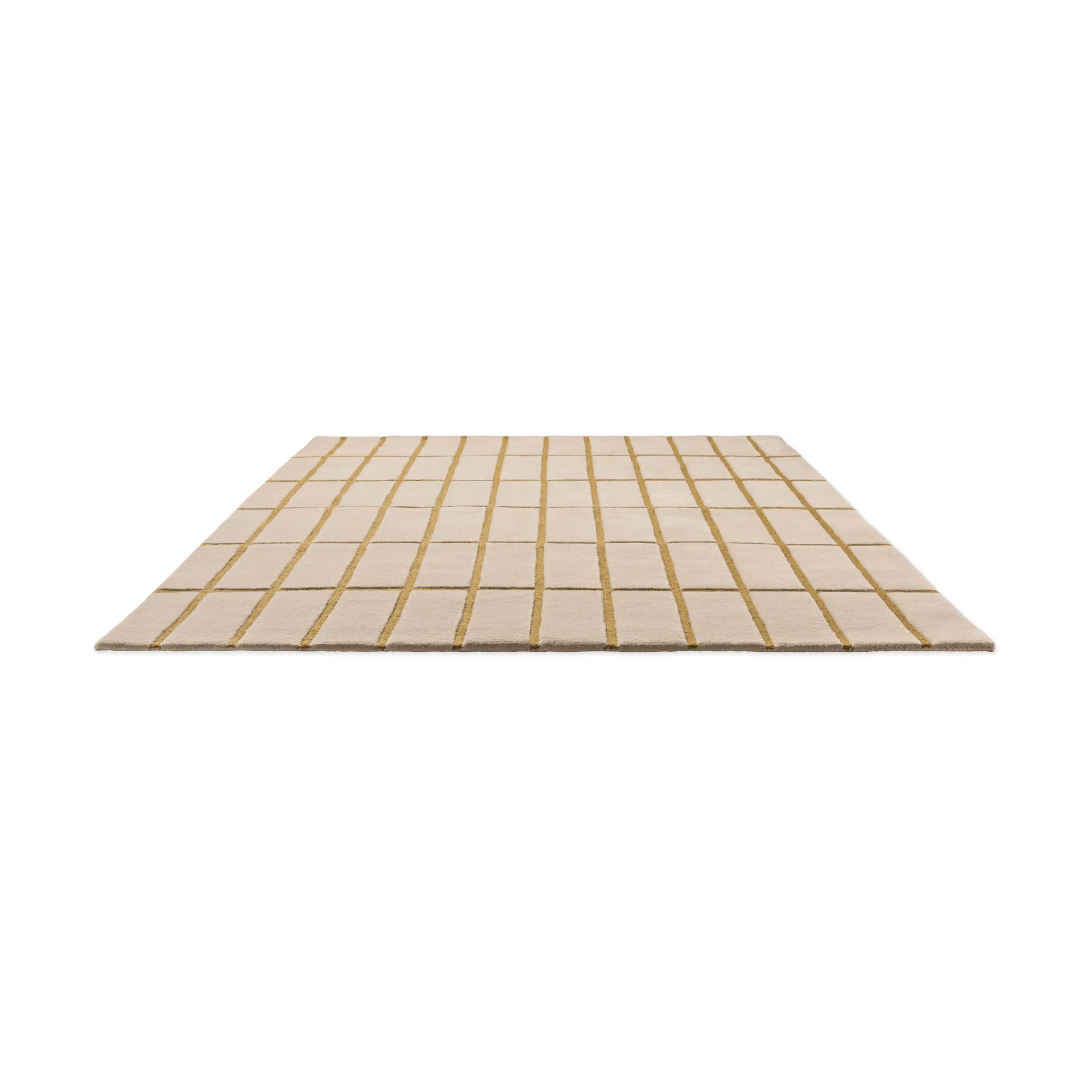 Tiiliskivi wool rug, Bronze yellow, 140x200 cm Marimekko