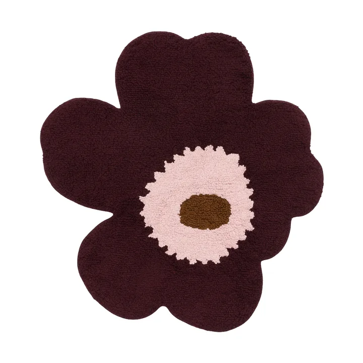 Unikko bath mat 73x74 cm - Plum-pink-toffee - Marimekko