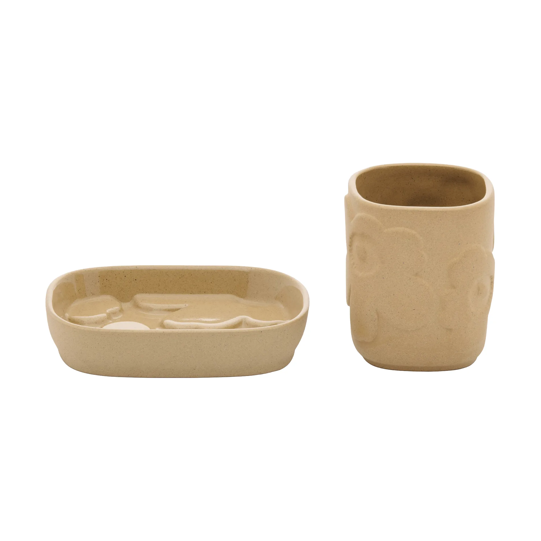 Unikko bathroom set 2 pieces, Sandstone Marimekko