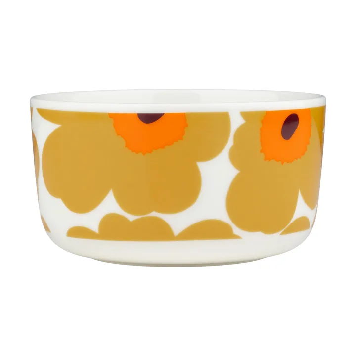 Unikko bowl 5 dl - White-caramel-warm orange - Marimekko