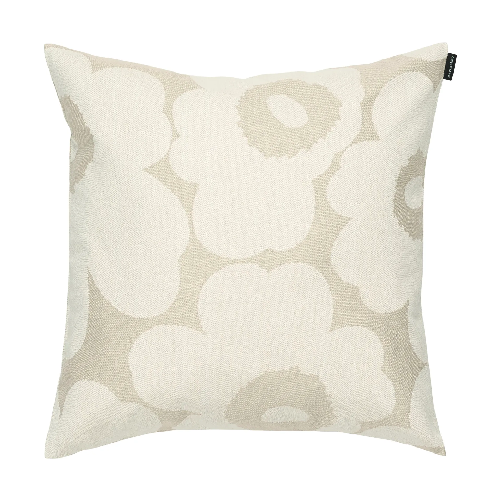 Unikko jacquard cushion cover 50x50 cm, Ecru Marimekko
