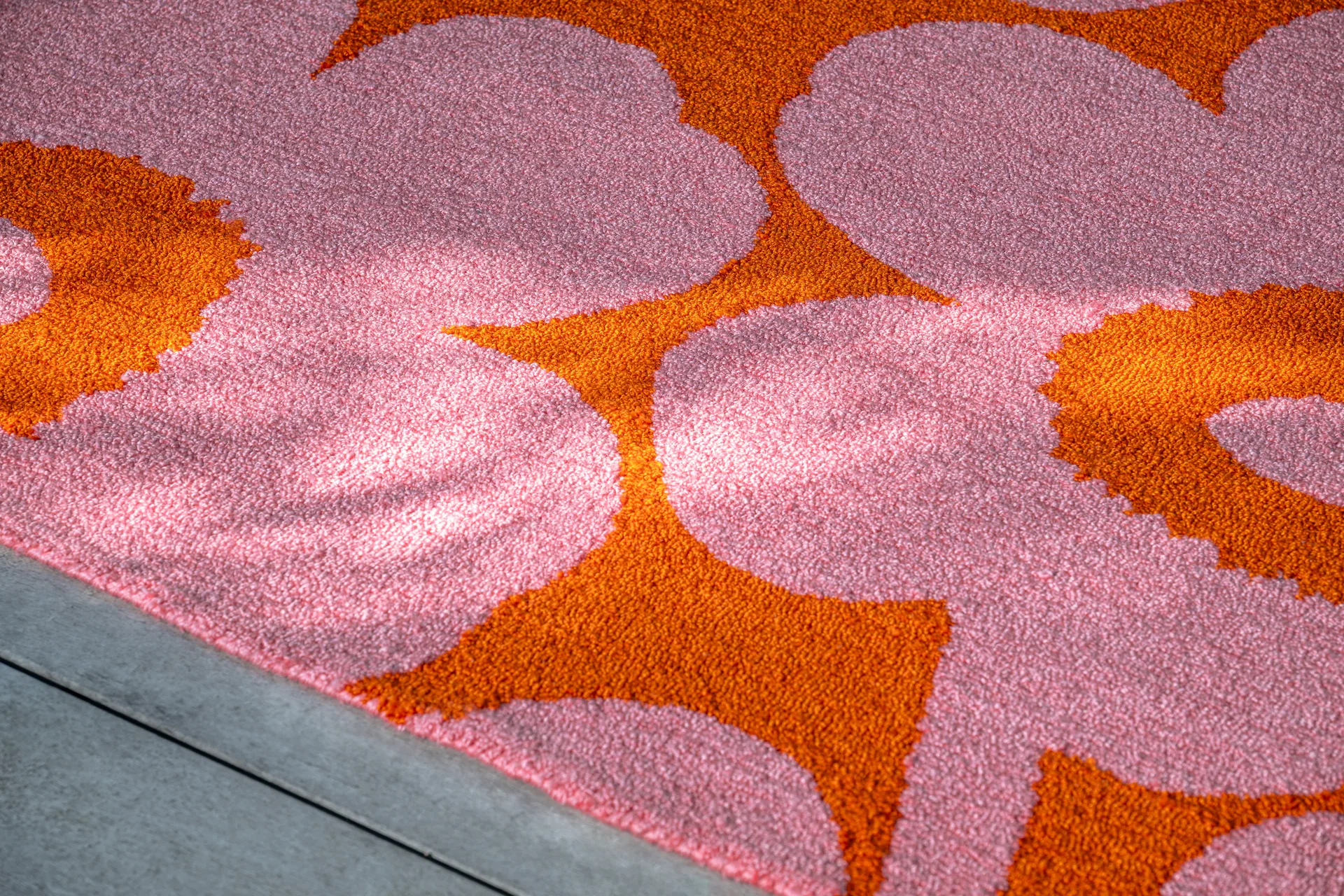 Unikko outdoor rug, Pink-orange, 140x200 cm Marimekko