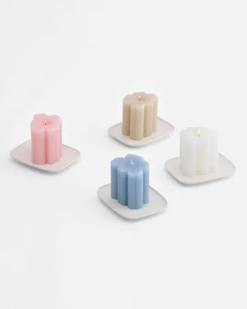Unikko Shape candle - Beige - Marimekko