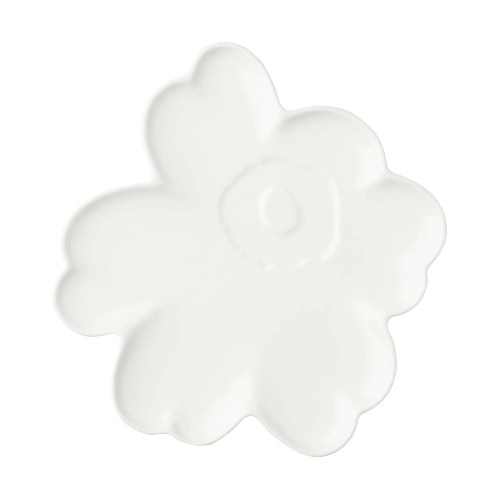 Unikko Shape saucer 20 cm, White Marimekko