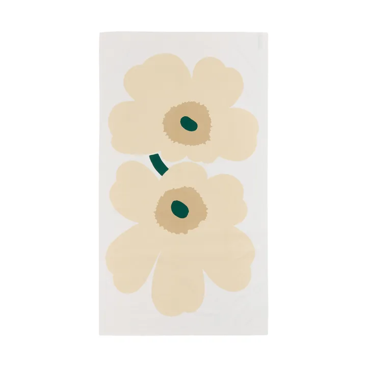 Unikko tablecloth - White-hay-sand-emerald - Marimekko