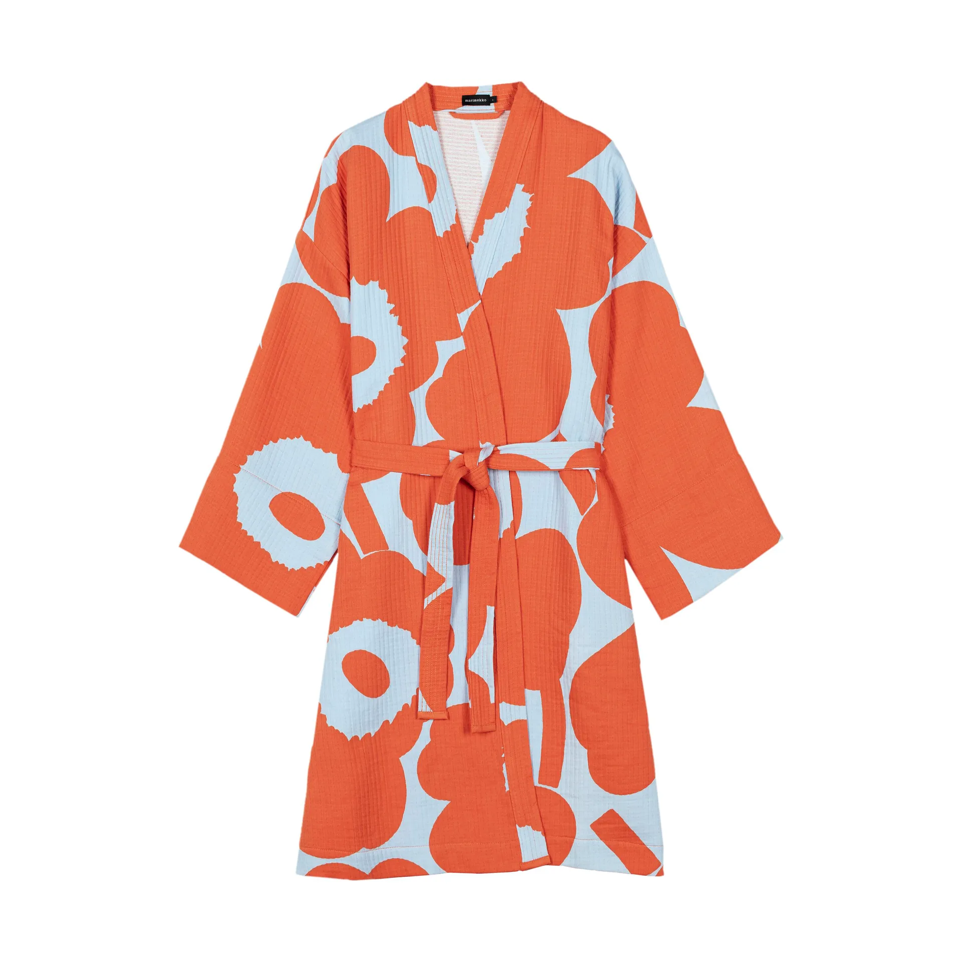 Unikko waffle bathrobe M, L. blue-orange Marimekko