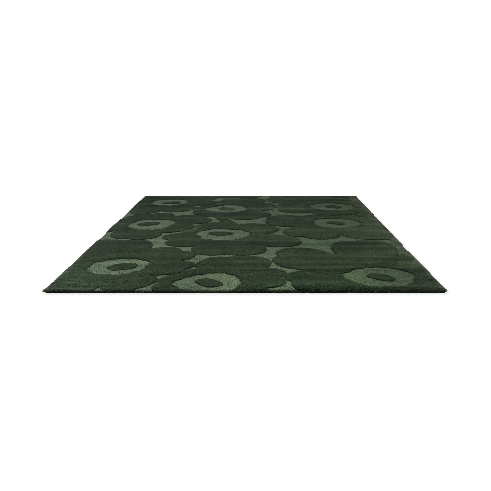 Unikko wool rug, Dark green, 200x300 cm Marimekko