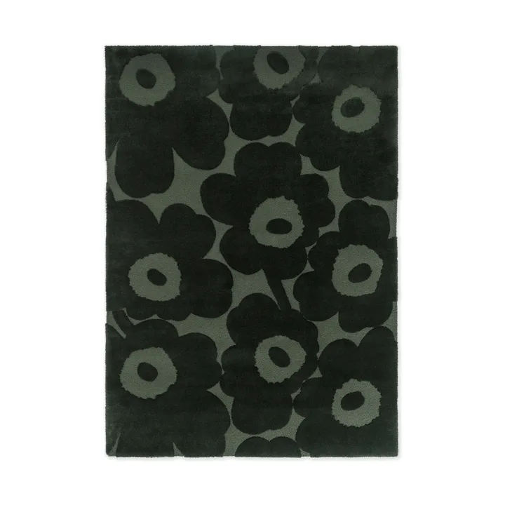 Unikko wool rug - Dark green, 250x350 cm - Marimekko