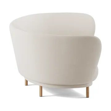 Dandy 3-seater sofa - Natural oak-Linara 05 Porridge - Massproductions