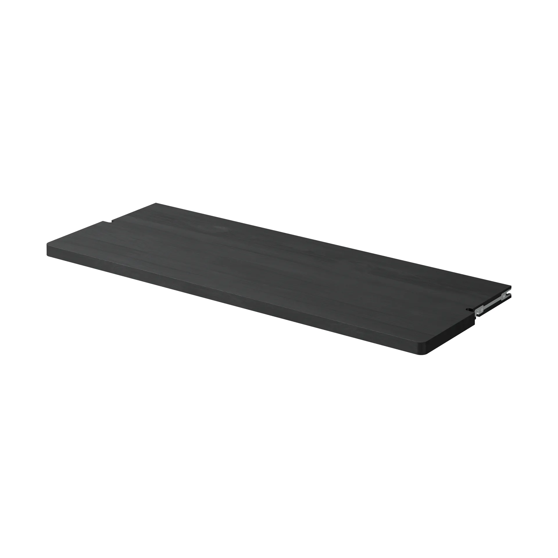 Gridlock Deep Shelf W800 shelf, Black stained Ash Massproductions
