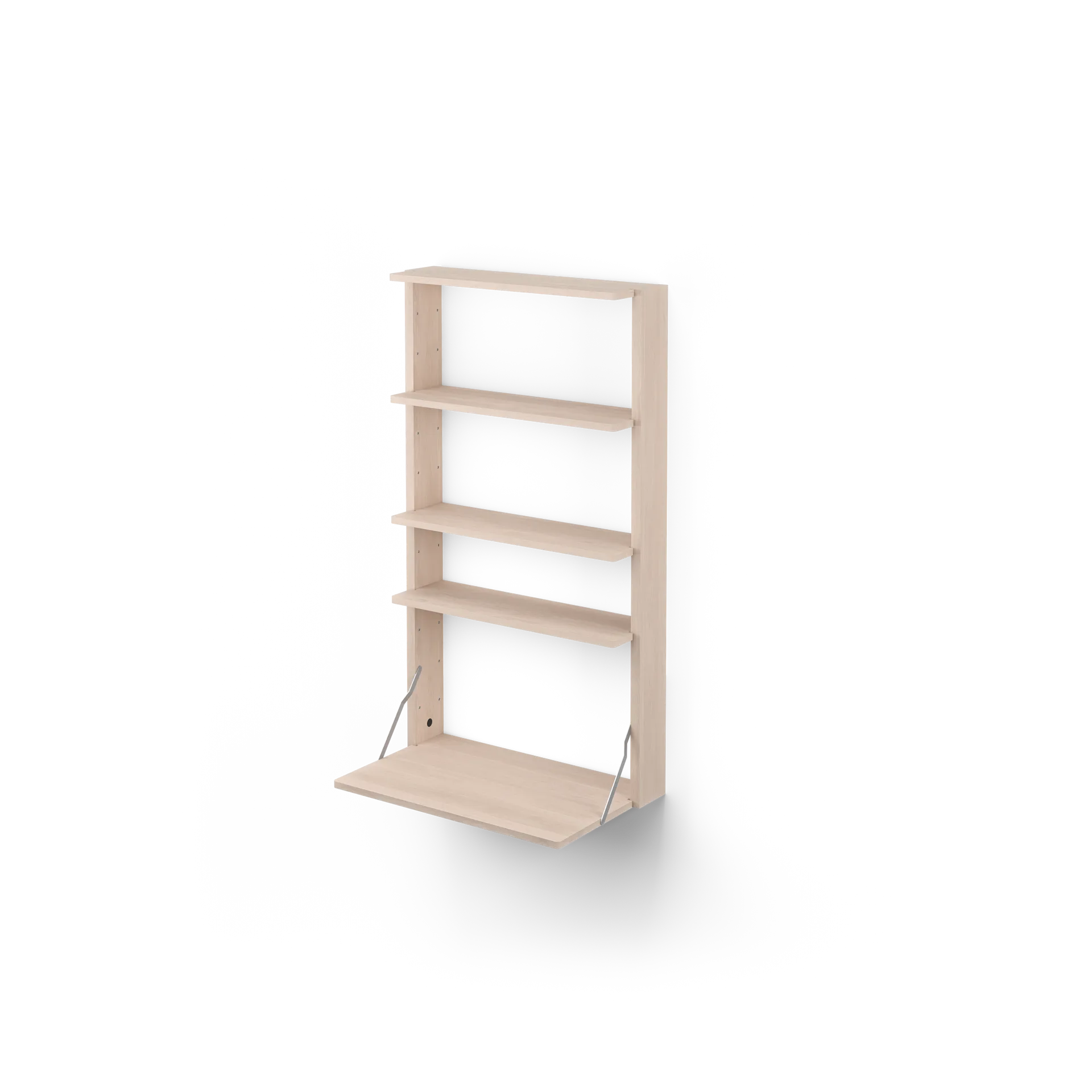 Gridlock - M1-A4-0-D shelf with writing table, Natural Ash Massproductions