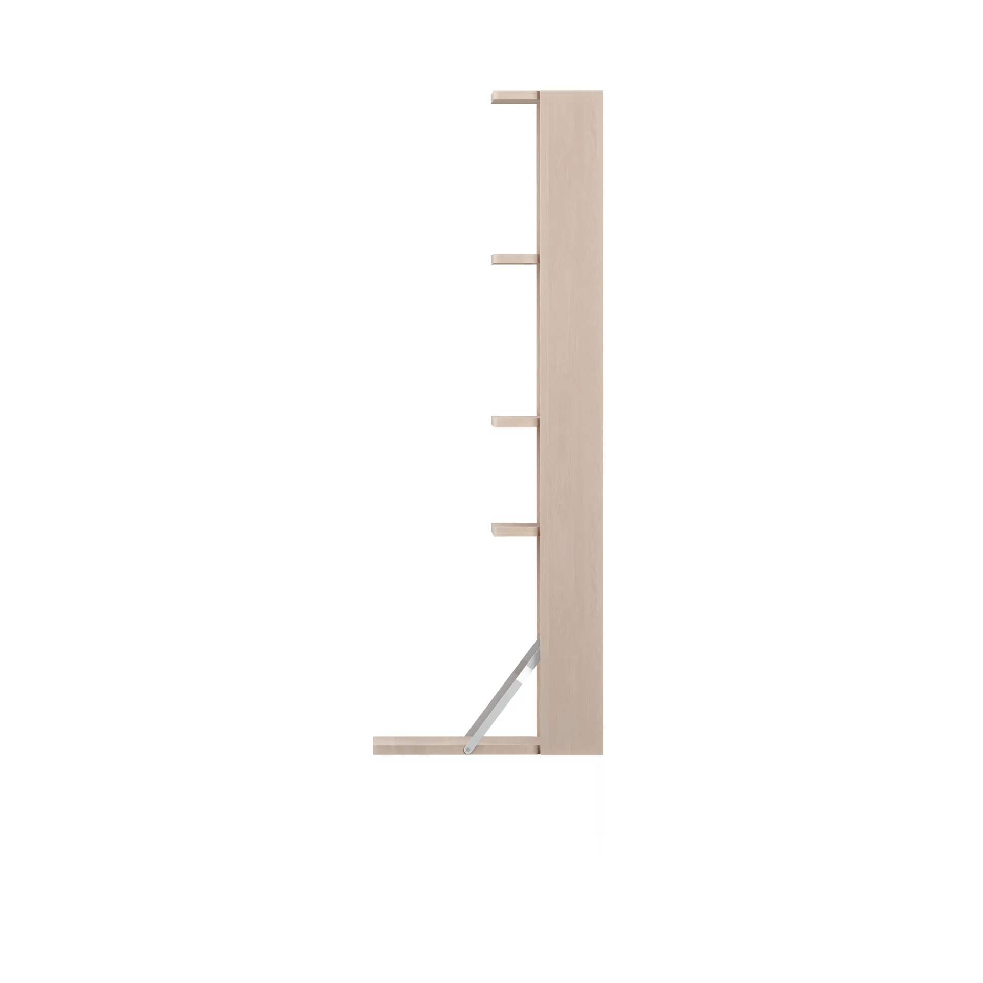Gridlock - M1-A4-0-D shelf with writing table, Natural Ash Massproductions