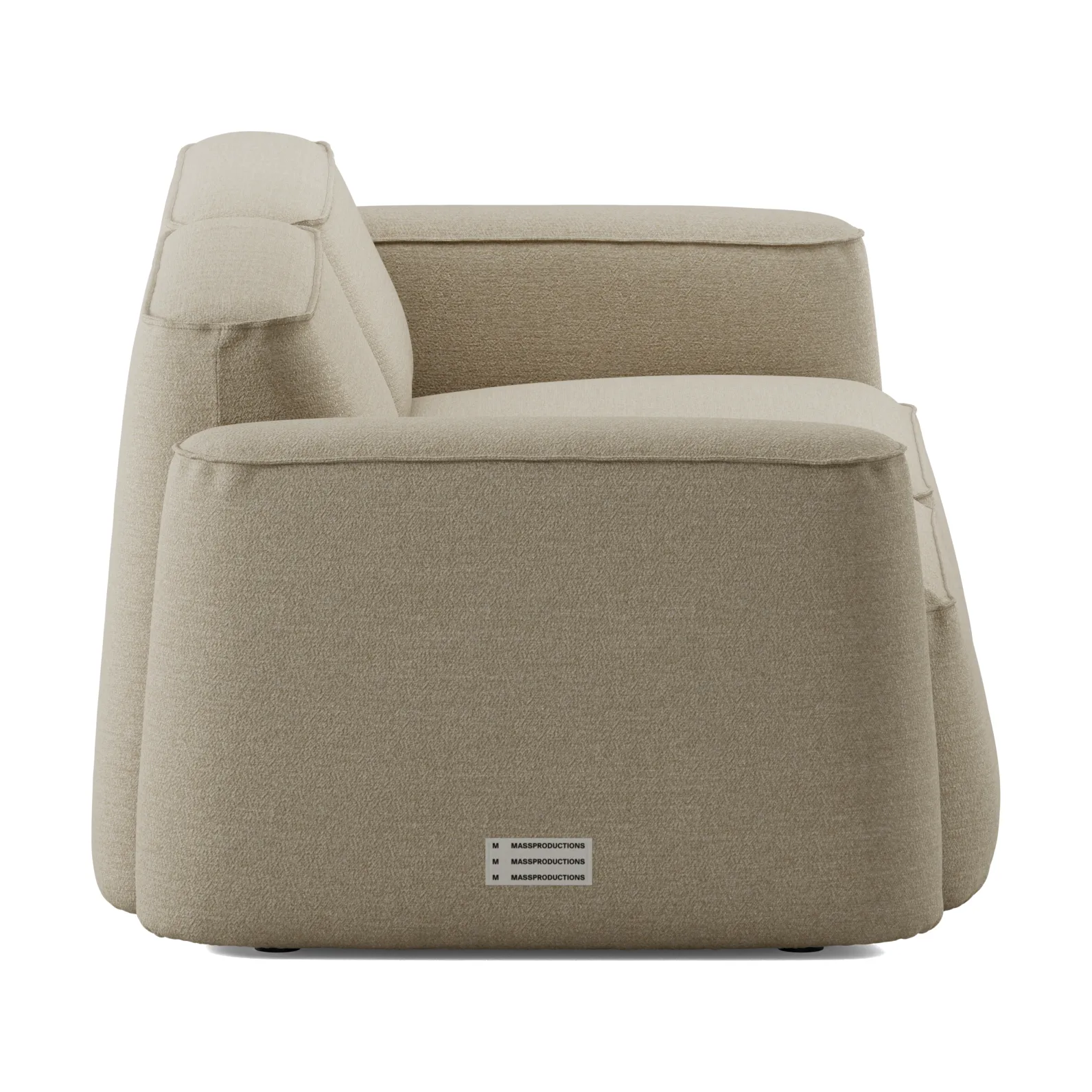 Patch 2.5-seater sofa, Ecriture 240 Massproductions